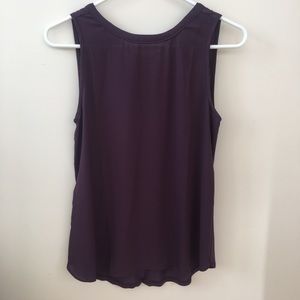 Loft Purple Sleeveless Top